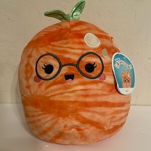 Squishmallow Judy the Tangerine. UltraSoft Stuffed Fruit Squad Toy Plush NWT